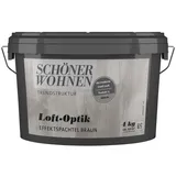 SCHÖNER WOHNEN FARBE Effektspachtel Trendstruktur Loft-Optik, braun