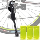 Aohcae Fahrradständer Kinder, Fahrradständer 16 Zoll Kinderfahrrad Fahrradständer Hinterrad+3 PCS Reflektierende Aufkleber Fahrrad Hinterbauständer Fahrrad Zubehör Universal Seitenständer