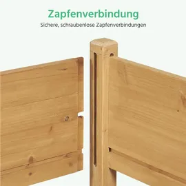Yaheetech Hochbeet 119 x 57 x 80 cm Hellbraun
