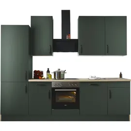 WIHO KÜCHEN Küchenzeile Simi 280 cm grün