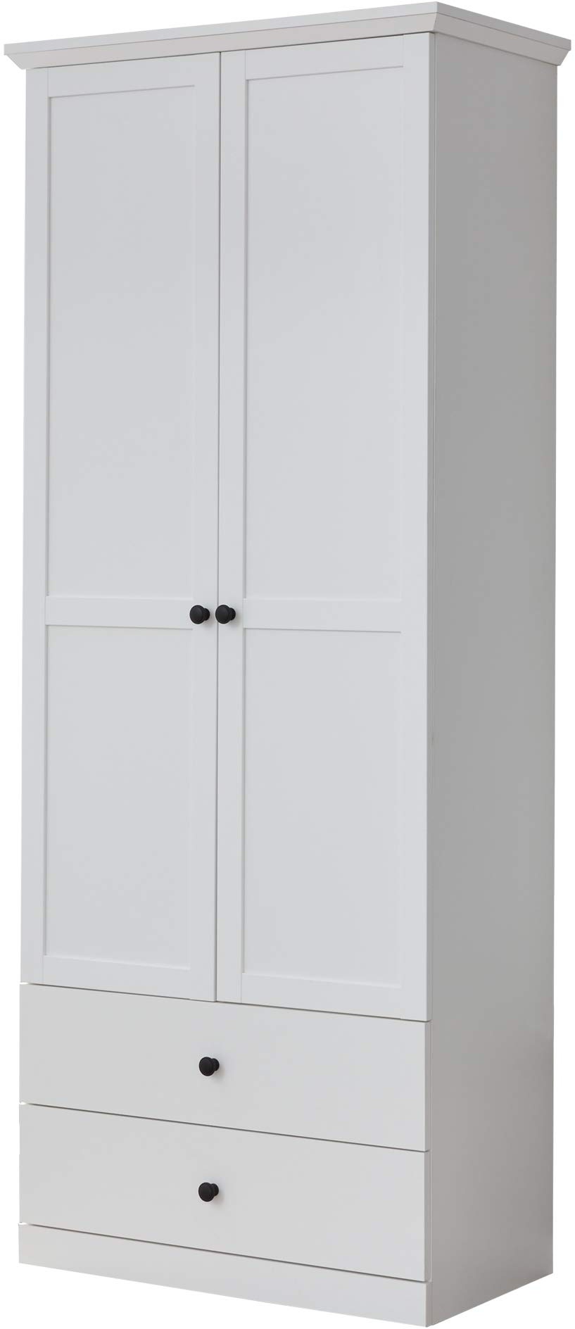 trendteam smart living - Garderobenschrank Schrank - Garderobe - Baxter - Aufbaumaß (BxHxT) 81 x 196 x 41 cm - Farbe Weiß - 186011701