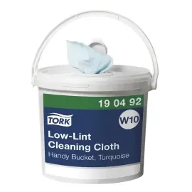TORK trockene Reinigungstücher im Spendereimer Premium W10 1-lagig türkis, 800 Tücher