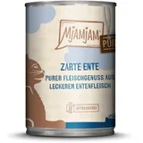 MjAMjAM Purer Fleischgenuss 400g Dose Katzennassfutter 6 x 400 Gramm zarte Ente pur