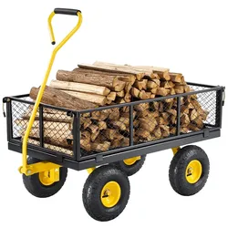 VEVOR Bollerwagen Transportwagen Gartenwagen Gerätewagen Handwagen 965x560x535mm