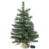 Kleiner Künstlicher Weihnachtsbaum 60 cm beleuchtet batteriebetrieben
