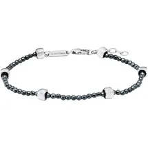 Julie Julsen Armband 925er Silber rhodiniert Hämatit grau 19 cm
