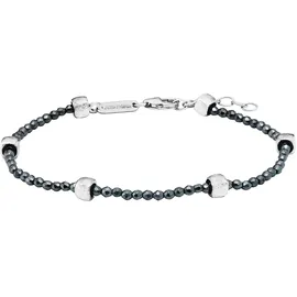 Julie Julsen Armband 925er Silber rhodiniert Hämatit grau 19 cm