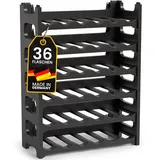 Gardissimo Weinregal Flaschenregal Regal für 36 Flaschen anthrazit