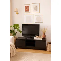 moebel-direkt-online Heike TV-Rack 120 x 41 x 37 cm Schwarz Holzwerkstoff