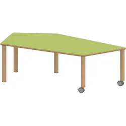 Tisch ZALOTTI mit Linoleum-Belag