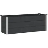 vidaXL Hochbeet 150 x 50 x 54 cm Schwarz