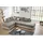 luma-home ECKSOFA-DAUERSCHLÄFER Doppelbett Federkern Bettkasten Couch in Grau Braun Beige / 15102 - Grau