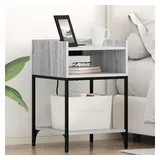 vidaXL Nachtschrank 2 pcs 40 x 40 x 61 cm Grau