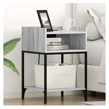 vidaXL Nachtschrank 2 pcs 40 x 40 x 61 cm Grau
