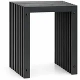 DanDiBo Ambiente Lamellenhocker Metall 32 x 45 x 32 cm Schwarz