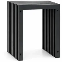 DanDiBo Ambiente Lamellenhocker Metall 32 x 45 x 32 cm Schwarz