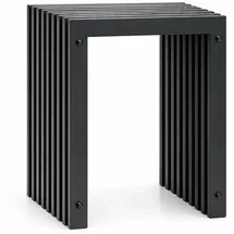 DanDiBo Ambiente Lamellenhocker Metall 32 x 45 x 32 cm Schwarz