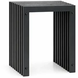 DanDiBo Ambiente Lamellenhocker Metall 32 x 45 x 32 cm Schwarz
