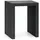 DanDiBo Ambiente Lamellenhocker Metall 32 x 45 x 32 cm Schwarz