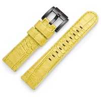 TW Steel Marc Coblen Armband Uhrenband Uhrenarmband Leder 22 MM Kroko Gelb LB_Y_K_B
