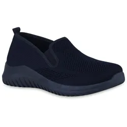 Damen Slip Ons in Dunkelblau