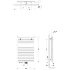 Schulte Turbo 695 x 500 mm 307 W