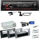 Pioneer MVH-S420DAB Bluetooth DAB+ Einbauset für Ford Focus C-Max Fiesta Transit