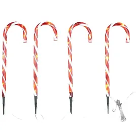 LINDER EXCLUSIV LED Gartenleuchtstäbe Zuckerstange 50 cm warmweiß