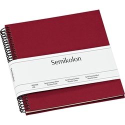 Semikolon, Fotoalbum, Fotoalbum 17 x 17 cm Bordeaux, 20 cremeweisse Seiten (17 x 17 cm)