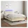 vidaXL Boxspringbett mit Matratze & LED Creme 120x200 cm Stoff