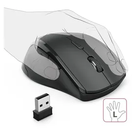 Hama Riano Optische Linkshändermaus schwarz (00182645)