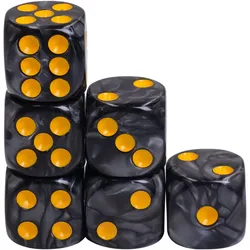 Classic Marble D6 (16mm Standardgröße) - black