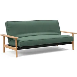 Schlafsofa INNOVATION LIVING TM "Balder Sofa, Bettfunktion, Relaxsofa, Design mit hohem Komfort", grün, B:230cm H:92cm T:100cm, 100% Polyester, Sofas, Rückenlehne 3-fach verstellbar, Dauerschläfer