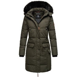 NAVAHOO Damen Warmer Wintermantel Parka inkl. Einkaufstasche und Regenschirm Cosimaa