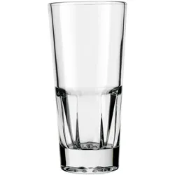 Longdrinkglas LIBBEY "Libbey Rocks Glas, 12er Set -GALLERY-", transparent, H:16,00cm Ø:7,50cm, Glas, Trinkgefäße, hochwertig verarbeitet, im modernen Design