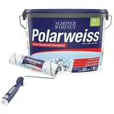 SCHÖNER WOHNEN-Farbe Renovier-Set Polarweiß mit Profi-Roller  (2 -tlg., Weiß)