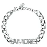 La Petite Story Armband Romantisches Stahlarmband mit Kristallen Love LPS05ASD36