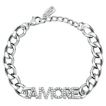 La Petite Story Armband Romantisches Stahlarmband mit Kristallen Love LPS05ASD36