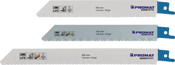 Säbelsägeblattset für Metall 3-teilig PROMAT