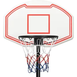 vidaXL Basketballständer Weiß 237-307 cm
