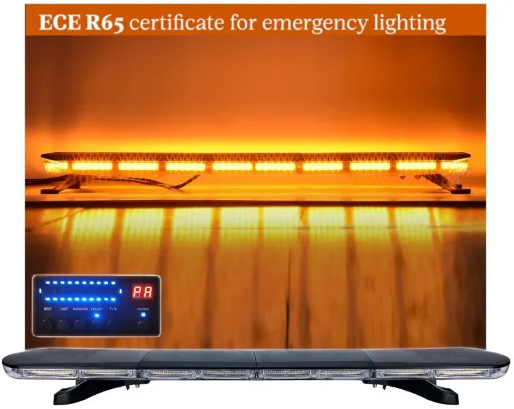 12V/24V LED-Dioden leistungsstarke Notfall-Signalleuchte, 123 cm, 162 W, 16 Modi, weißes Glas, für Pannenhilfe-/Abschleppplattfo