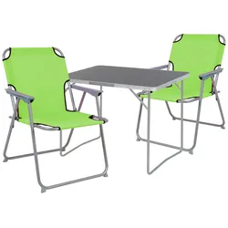 3er Campingmöbel Set Outdoor Camping Stuhl Aluminium Tisch klappbar