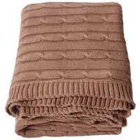 Homescapes Kuscheldecke 150 x 200 cm Braun