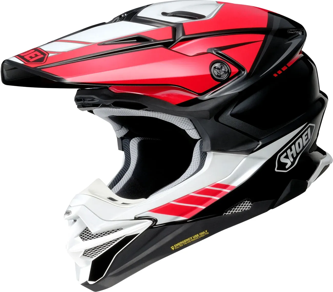 Shoei VFX-WR 06 Jammer, Motocrosshelm - Schwarz/Rot/Weiß - L