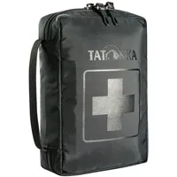 Tatonka First Aid S - Erste-Hilfe-Tasche (ohne Inhalt) mit unterteiltem Hauptfach und Gürtelschlaufe - Zum selber Befüllen - Abmessungen: 18 x 12,5 x 5,5 cm (Black)