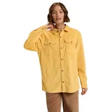 Roxy Let It Go Cord - Long Sleeve Shirt for Women - Langärmliges Hemd - Frauen - S - Gelb. - S