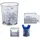 Relaxdays Schreibtisch Organizer 4er Set Zettelbox Silber 4 St.