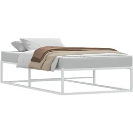 vidaXL Bettgestell 100 x 200 cm Weiß