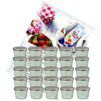 Mambocat 25er Set Sturzglas 230 ml Marmeladenglas Einmachglas Einweckglas