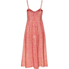 LASCANA Sommerkleid Rot/Creme 40